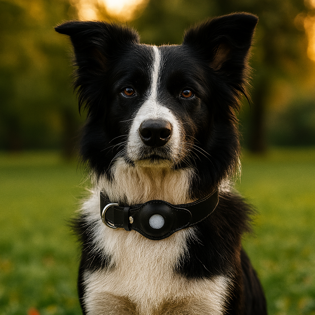 Tracker Lux Eco Leather AirTag Collar
