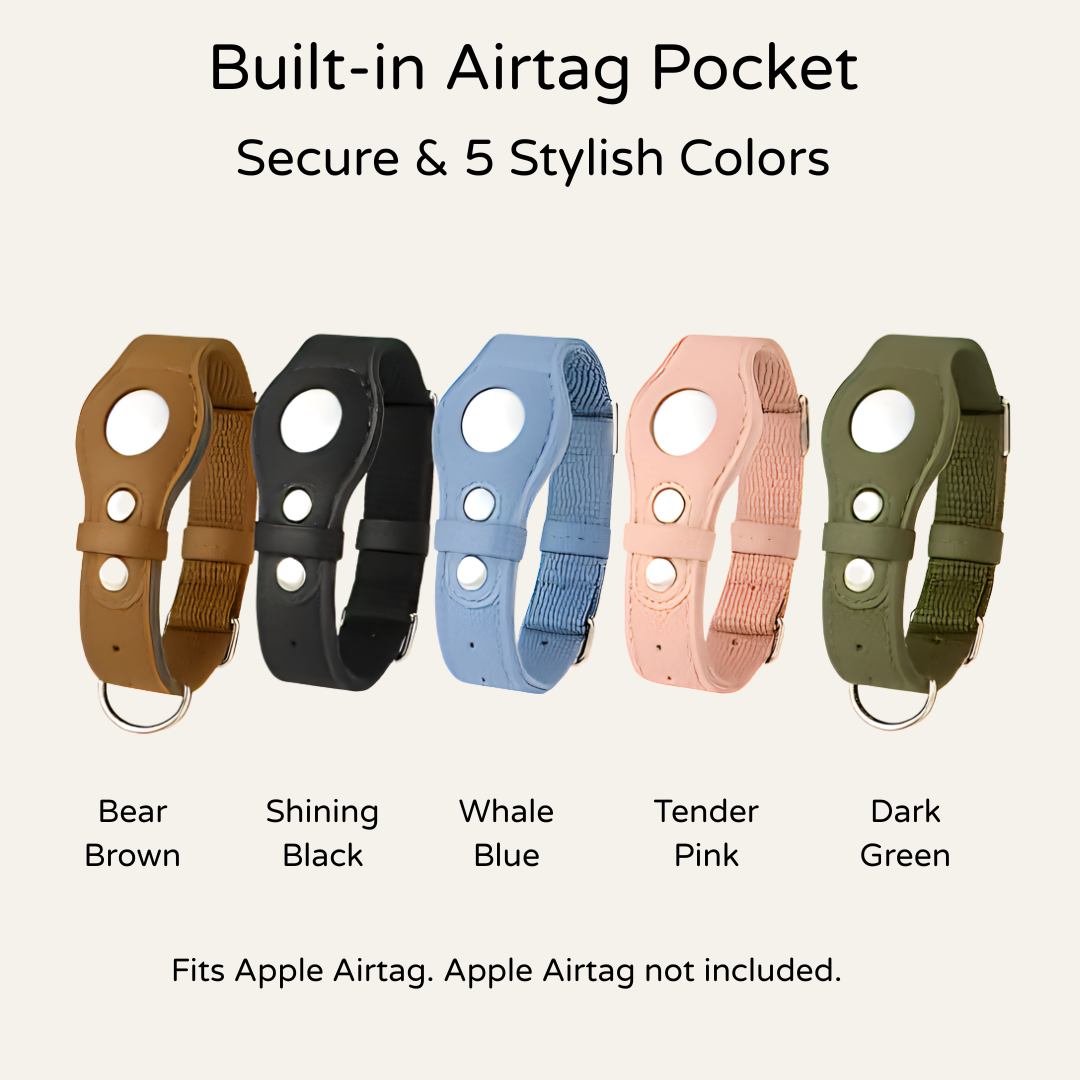 Tracker Lux Eco Leather AirTag Collar