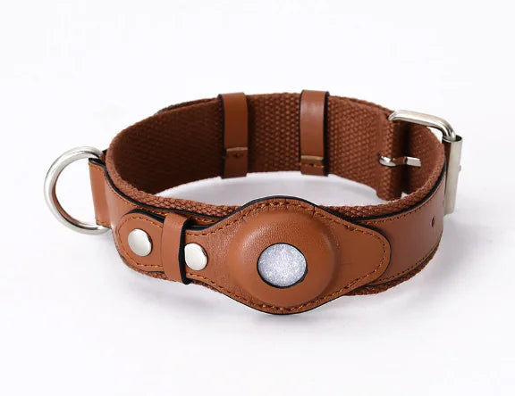 Tracker Lux Eco Leather AirTag Collar