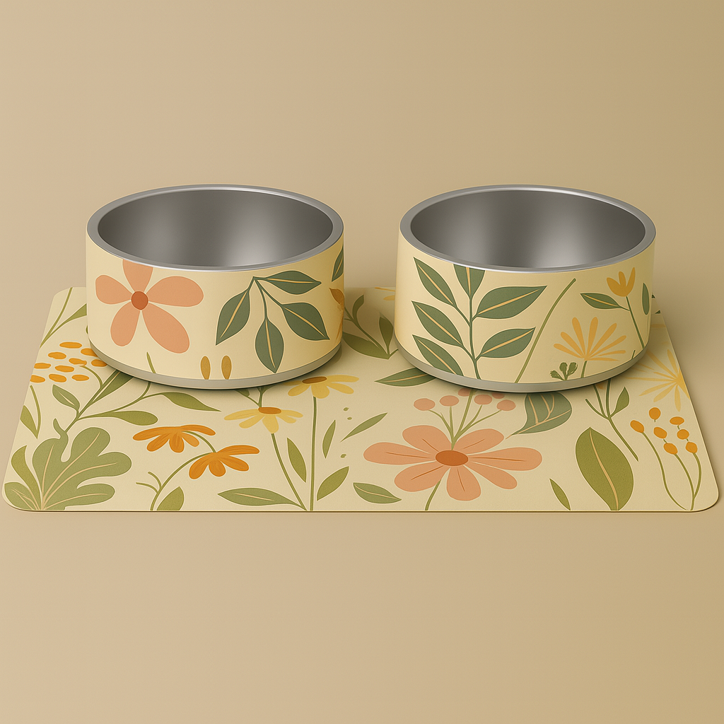 The Mini Mealtime Pair (18oz Bowls) - Botanical