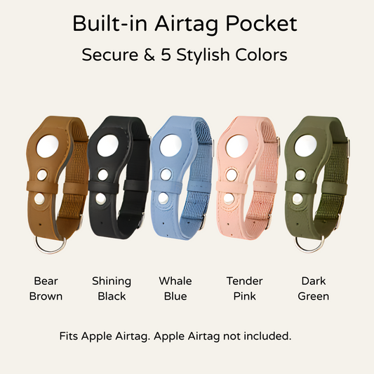 Tracker Lux Eco Leather AirTag Collar